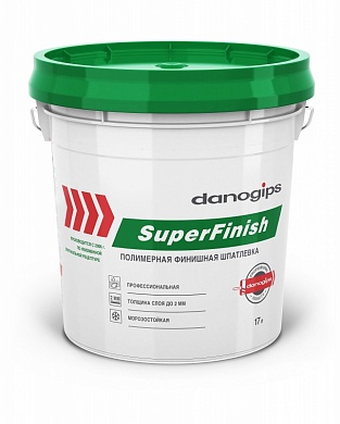 Шпатлевка финишная DANOGIPS SuperFinish 15л/24 кг