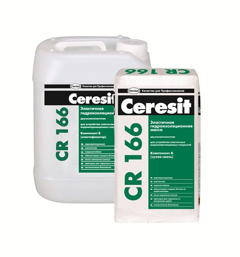 Гидроизоляция Ceresit CR -166 двухкомпонентная 25кг