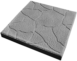 Плитка тротуарная серая Черепашка 300*300*30мм Вес 5,8кг