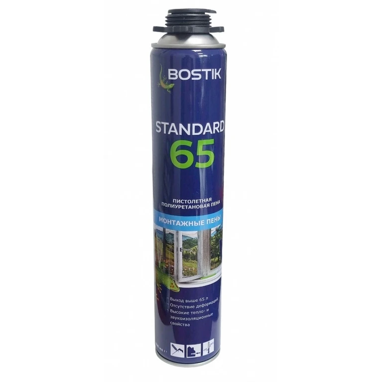 Пена BOSTIK полиурет. монтажная Standart 65 под пистолет 800 ml