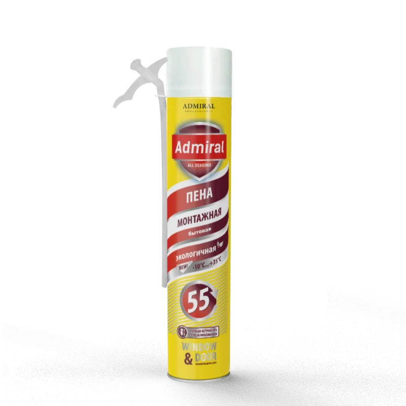 Пена бытовая 55 АDMIRAL  всесезонная 610гр/1000мл