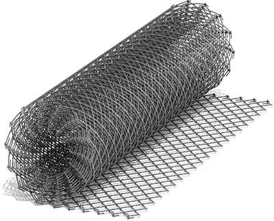 Сетка плетеная (Рабица) оцинкованная 55х55х1,7-1500 (10м.п.) ГОСТ 5336-80